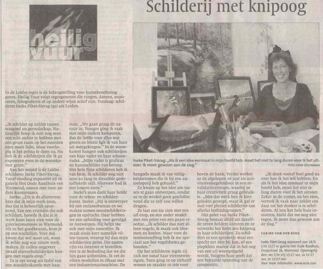 stukje in leidsch dagblad