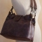 donker bruine lederen tas